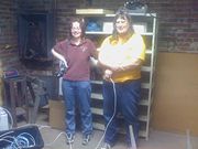 Beth Lynn, Christine, and a whole bunch of cable, 2009-08-01